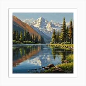 Mountain Lake 3 Art Print