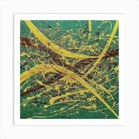 Abstract Painting inspired by Jackson Pollock 5 Art Print