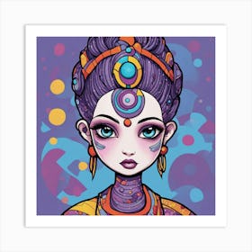 Alien Girl 1 Art Print