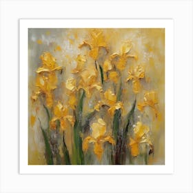 Yellow Irises 1 Art Print