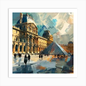 Louvre Painting Art Print