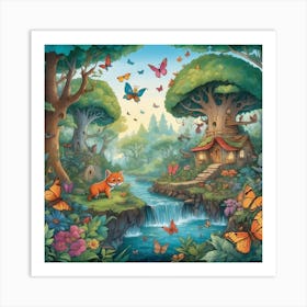 Butterfly Hills Art Print