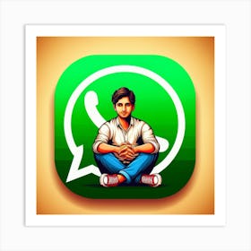 Whatsapp Icon Art Print