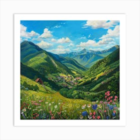 Valley Of Flowers Art Print