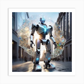 Futuristic Robot 19 Art Print