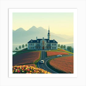 House On A Hill 2 Art Print