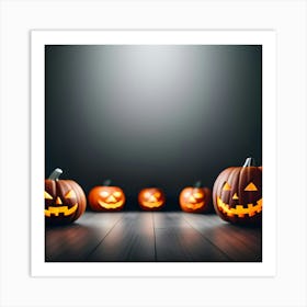 Halloween Pumpkins Art Print