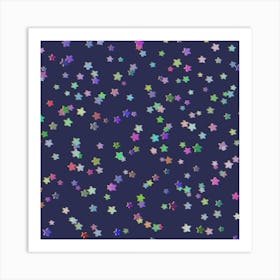 Confetti Stars Art Print
