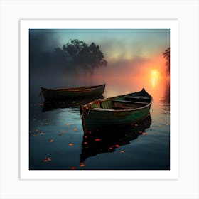 Boats Fine Art Posters By Csaba Fikker For Ai Art Depot 12 Art Print