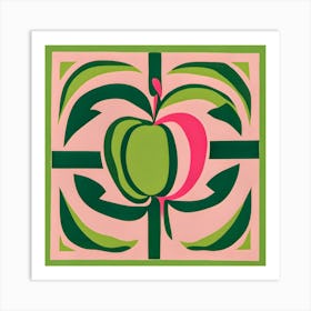 Abstract Apple Art Print