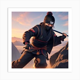 Ninja Warrior Art Print