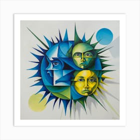 Sun And The Moon Art Print