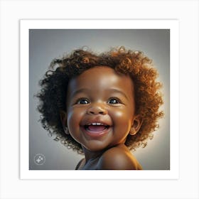 Afro Baby 1 Art Print