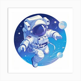 Astronaut In Space 23 Art Print