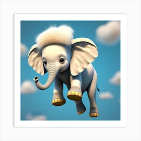 Elephant In The Sky 1 Art Print