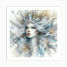 Snow Woman Art Print