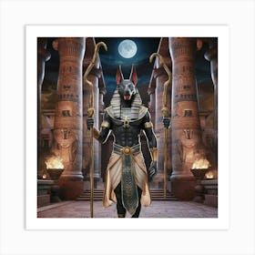 Egyptian  Anubis Art Print