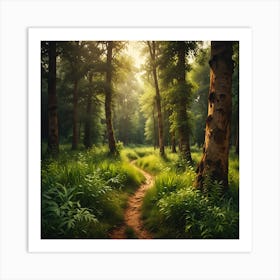 Path In The Forest Art Print