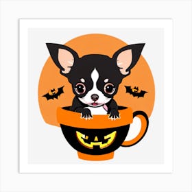 Halloween Chihuahua Art Print