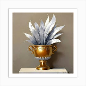 Feathers In A Vase 1 Art Print