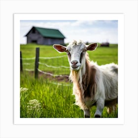 Goat On A Farm Art Print