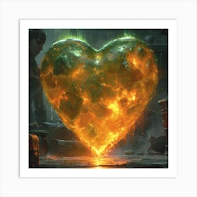 Heart Of Fire 1 Art Print