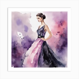 Watercolor Fashion Illustration Art Print