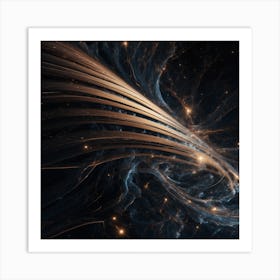 LDXl Abstract Lines In Space Art Print