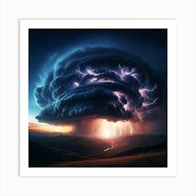 Lightning Storm 3 Art Print