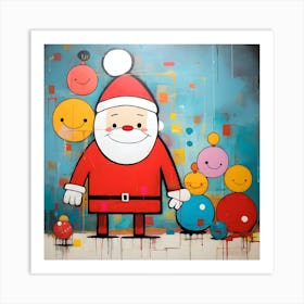 Santa Claus And Friends Art Print