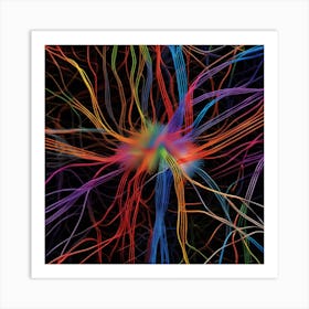 Colorful Brain 15 Art Print