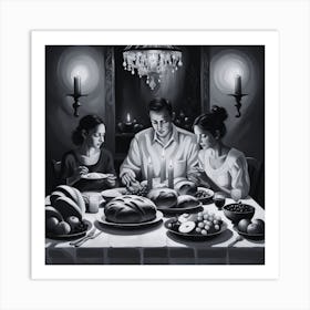 Family Dinner Art Print