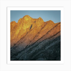 Sunrise Over A Mountain Art Print