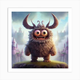 Monsters And Castles Art Print