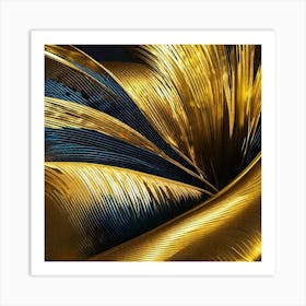 Abstract Gold Painting Art Print