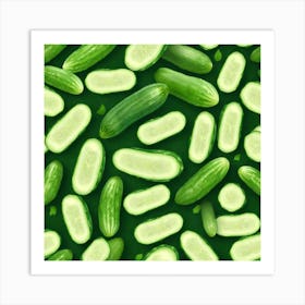 Cucumbers 8 Art Print