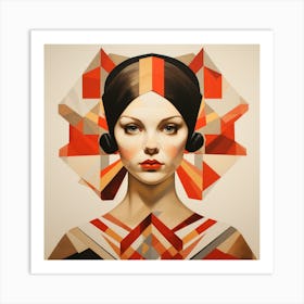 Geometric Polish Woman 01 Art Print