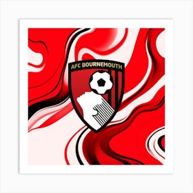 A.F.C. Bournemouth Logo Wall Arts 5 Art Print