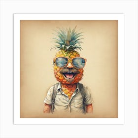 Pineapple Man 3 Art Print