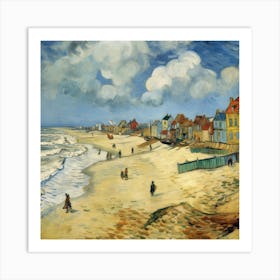 Beach By Vincent Van Gogh 1 Art Print