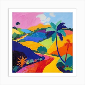 Abstract Travel Collection Brazil 3 Art Print