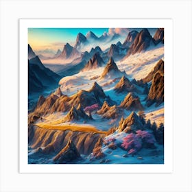 Mountain Landscape 2 Art Print