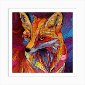 Fox Painting 6 Art Print