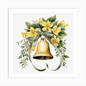 Bell With Flowers 3 Art Print
