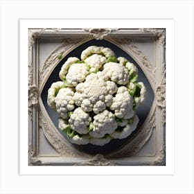 Cauliflower In A Frame 7 Art Print