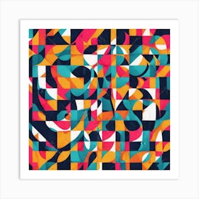 Abstract Geometric Pattern Png And Vector Art Print