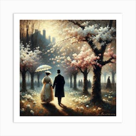 Cherry Blossoms II Art Print Art Print