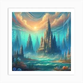 Underwater Palace 8 1 Art Print