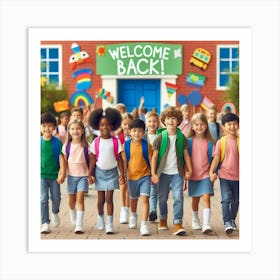 Welcome Back To School Art Print