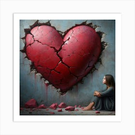 Broken Heart 6 Art Print